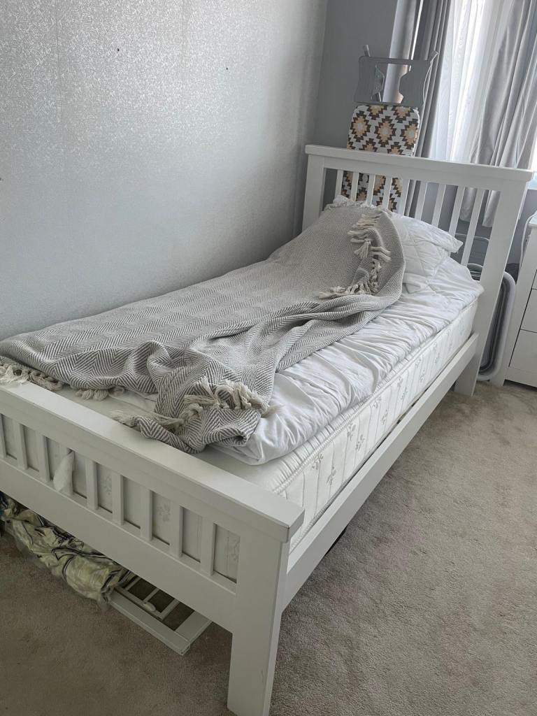 Argos home single bed frame and mattress 