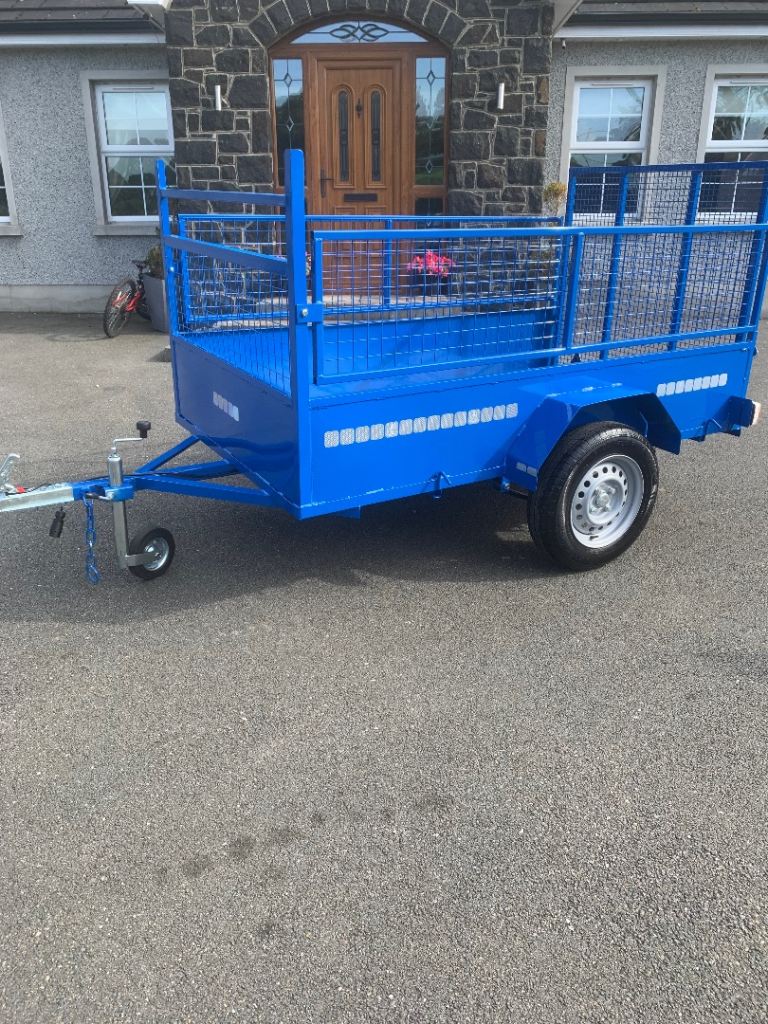 New 7x4 mesh side trailer 