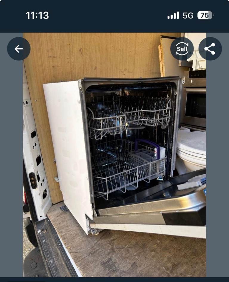 Beko integrated slimline dishwasher