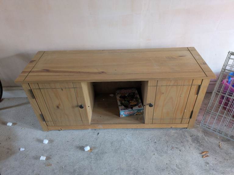 Wooden TV Unit / Media Console with Storage
