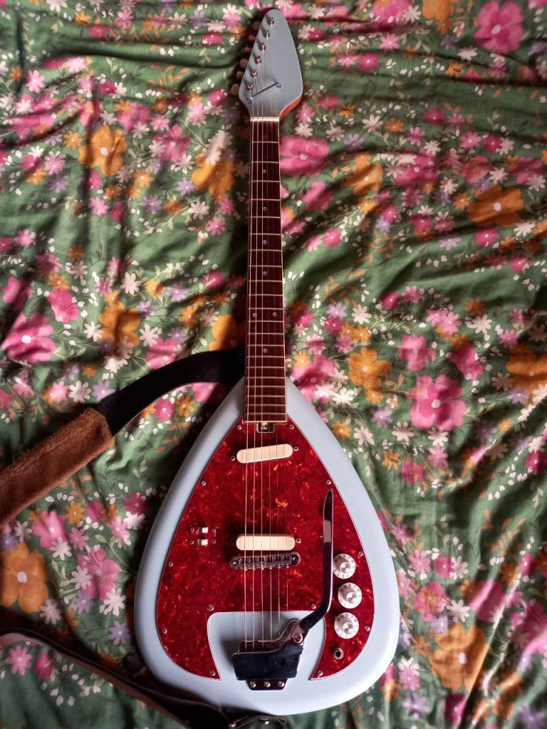 196Os Teisco Del Rey, Made in Japan, with 1960s Gibson pickups.