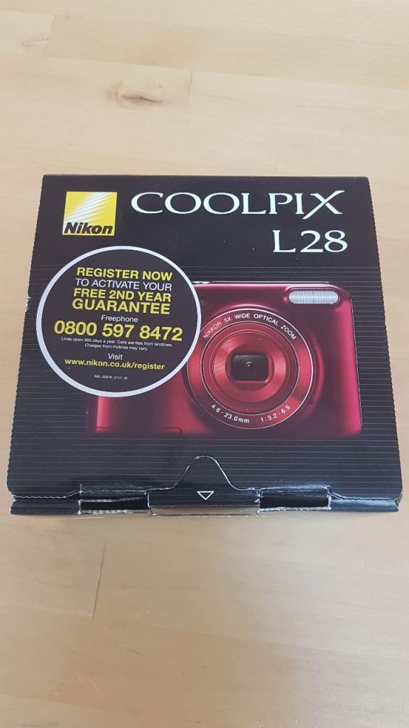 Nikon Coolpix L28 Digital Camera – Almost New, Red