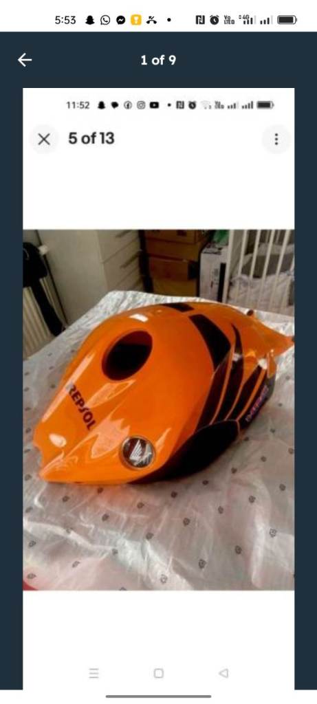  2008 12 Honda fireblade repsol tank cowlen new in Kirkcaldy 