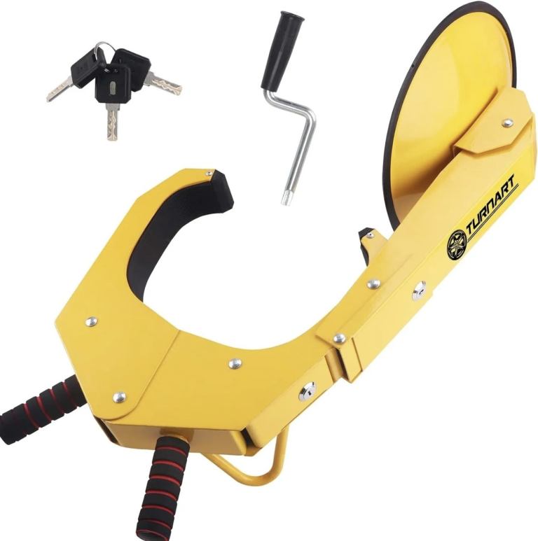 TURNART/TEVLAPHEE WHEEL LOCK CLAMP /TYRE CLAW ADJUSTABLE CLAMP