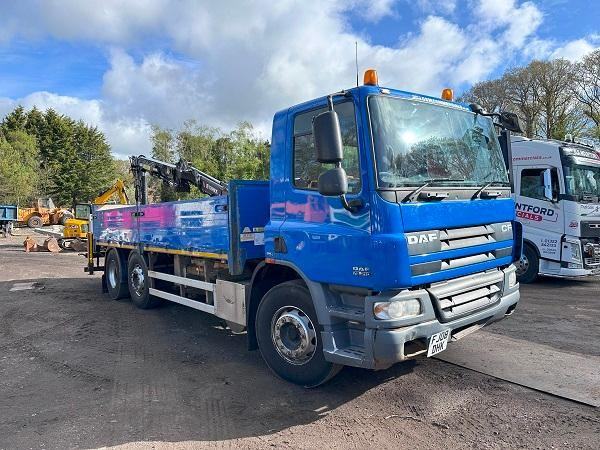 Daf CF75.310 Dropside Body, Remote Crane 