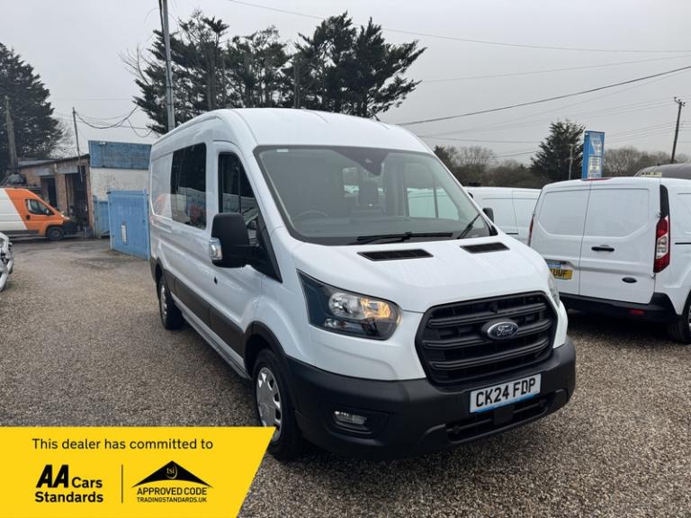 Ford Transit 350 TREND DCIV ECOBLUE L3 H2 CREW VAN ** 6 SEATS ** AIR CON ** EURO