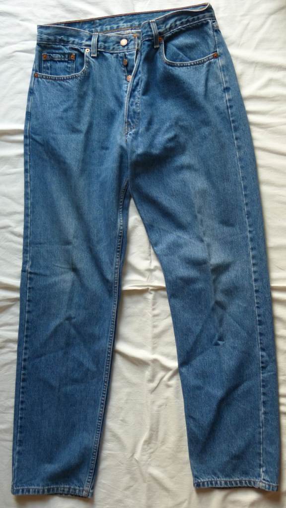 LEVI'S Button Fly Jeans Denims - Size 34W 34L VERY GOOD CONDITION
