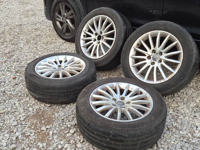 🌟Genuine Audi 17 inch 5x112 Alloy wheels with TYRES VW CADDY AUDI A3 A4 A5 
