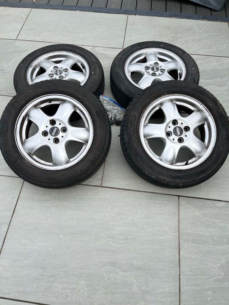 Mini Alloy Wheels and Tyres set of 4
