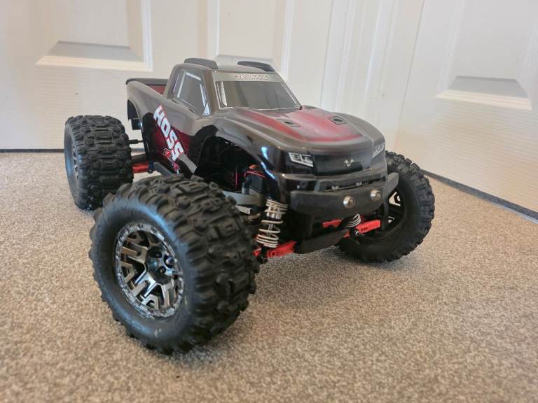 Traxxas Hoss 4x4 VXL. Upgraded. Hobbywing. Alloy. Rc Car Truck 