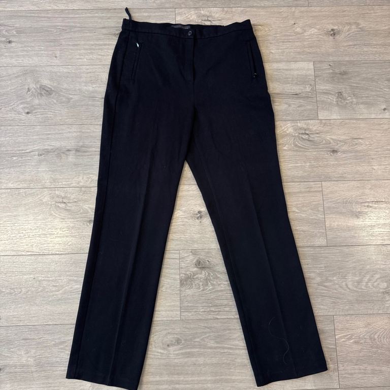 Women Marks & Spencers Black straight leg dress pants - UK 12