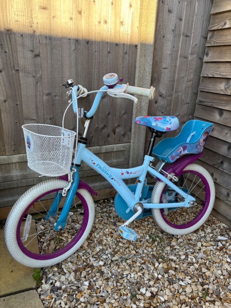 Frozen Girls Bike with Stabilisers and Helmet 
