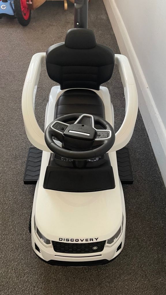 Discovery Ride-On Push Car for Toddlers – White, As Good As New