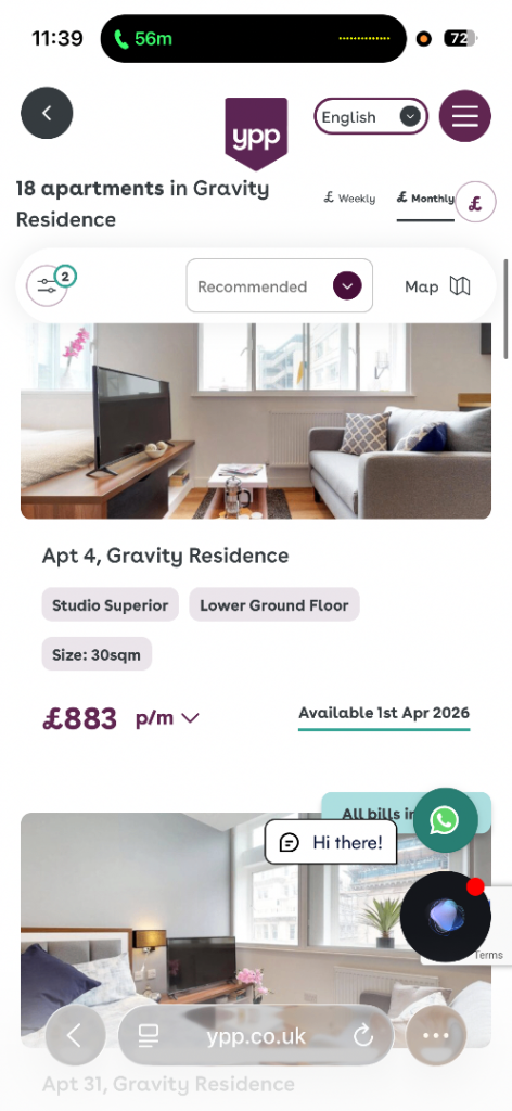 An open-plan studio apartment 4 in the heart of Liverpool available now! 