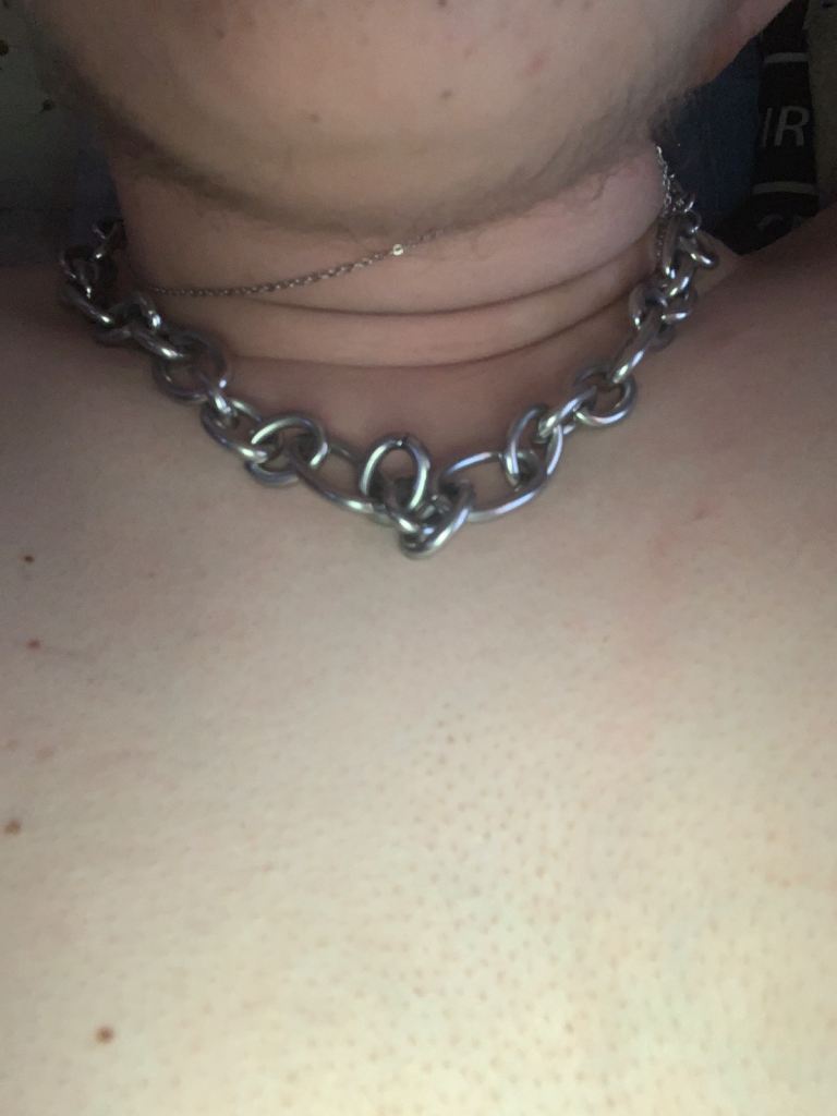 Silver-Tone Chunky Chain Necklace