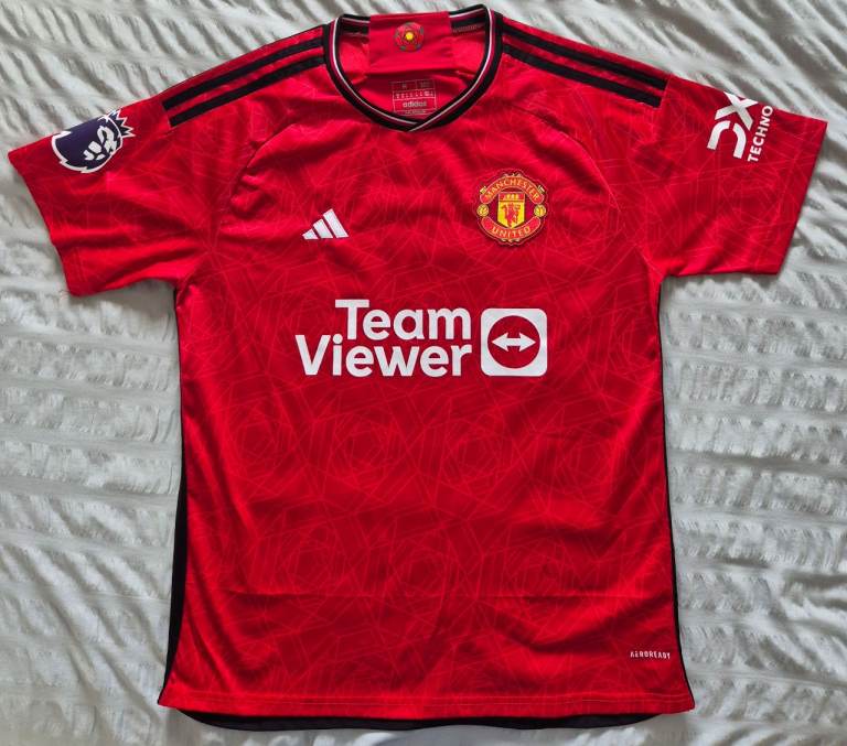 Adidas Manchester United Home Shirt - Red, Size M