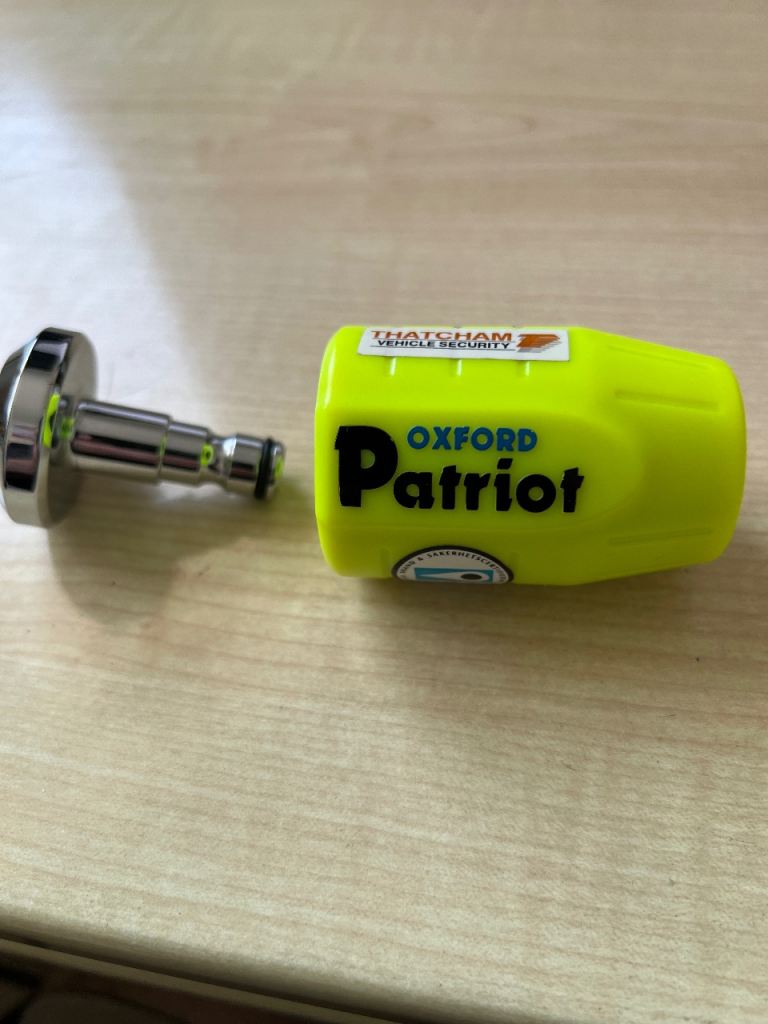 Oxford Patriot Motorcycle 14mm Disc Lock
