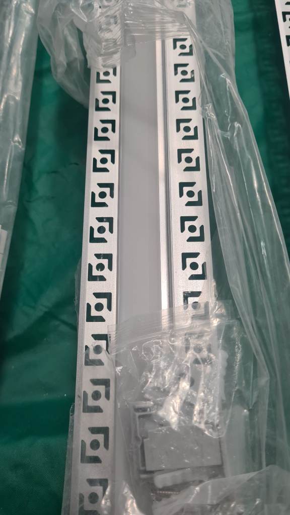 Plaster in profiles for led lighting