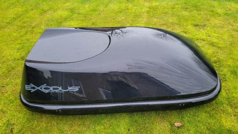 Exodus car roof box, black gloss 160 x 90cm