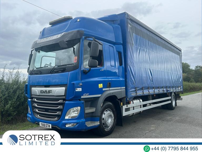 DAF TRUCKS CF230 4 X 2 Curtainsider - Sleeper Cabin & Euro 6