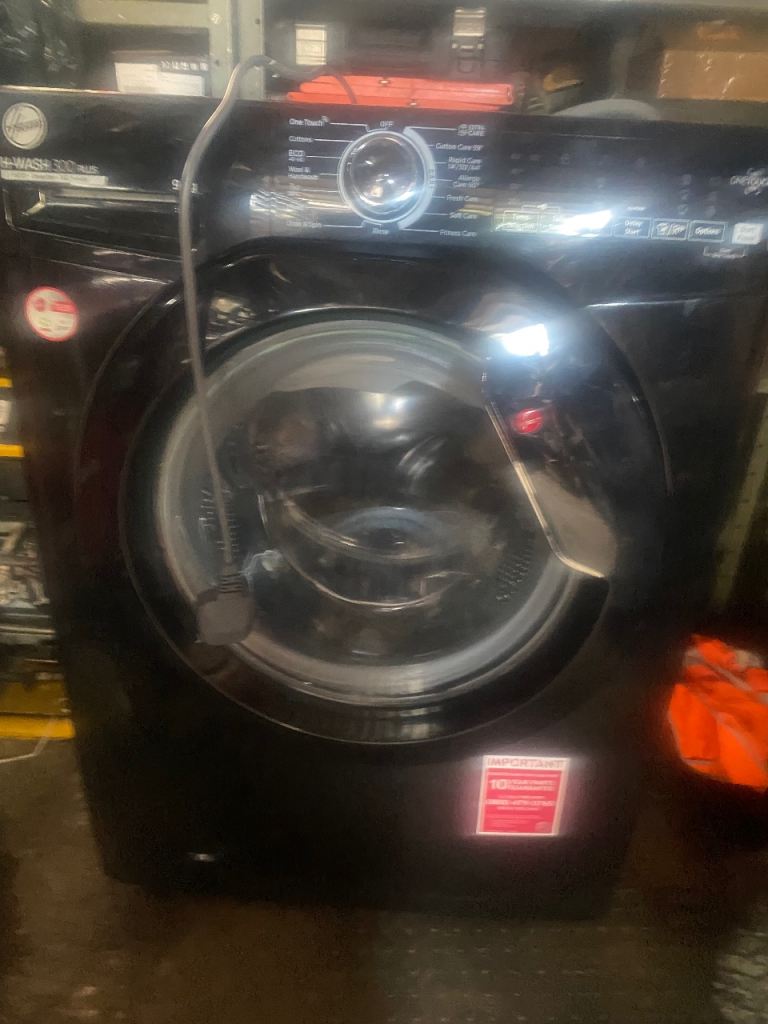 Hoover H-WASH 300 PLUS Washing Machine – Black, As Good As New