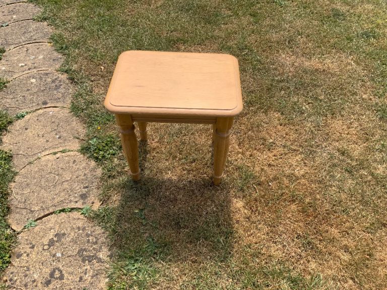 Small Wooden Stool/Side Table – Good Condition