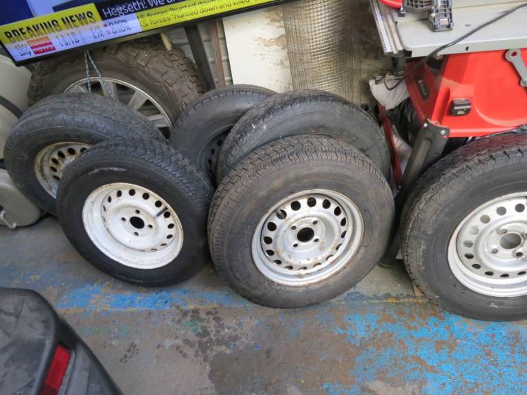 Caravan spare wheels