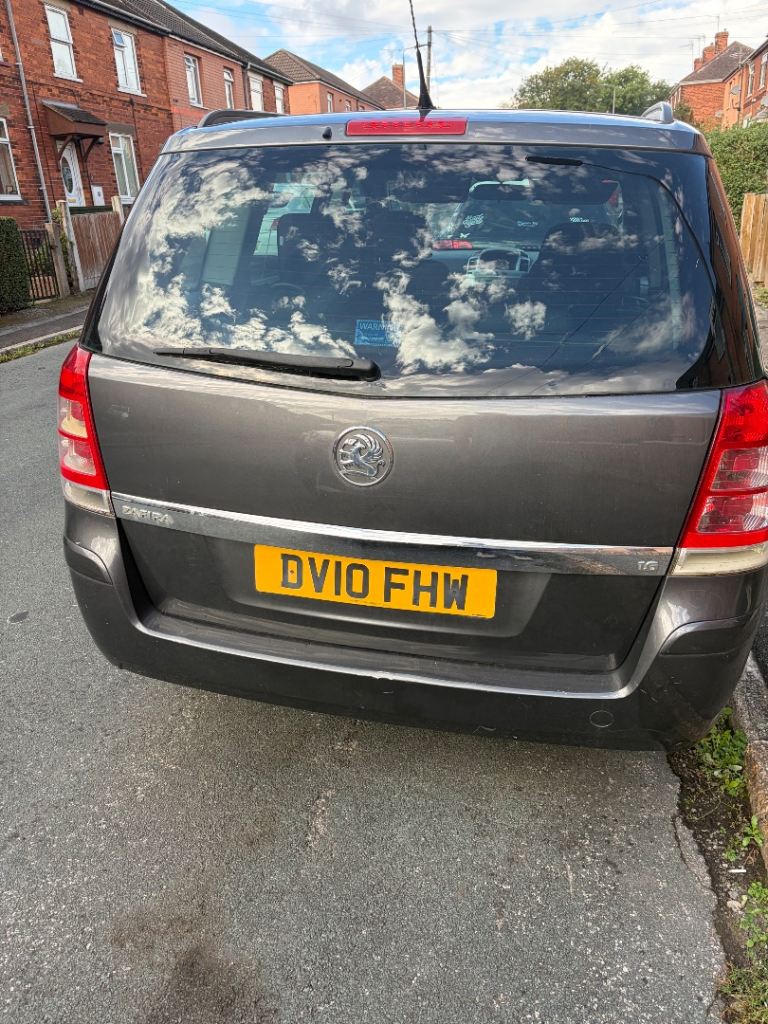 Vauxhall, ZAFIRA, MPV, 2010, Manual, 1598 (cc), 5 doors