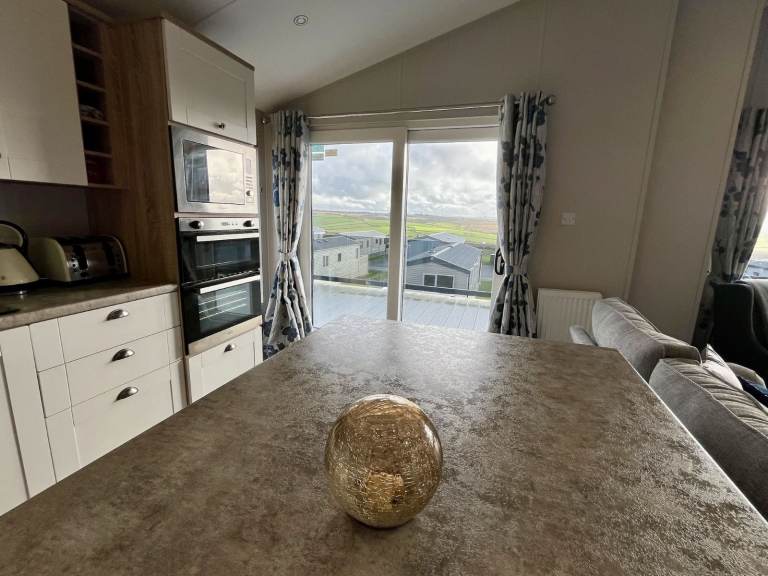 Luxury twin lodge for sale at Newquay Holiday Park, Cornwall TR8 4HS - Excellent condition