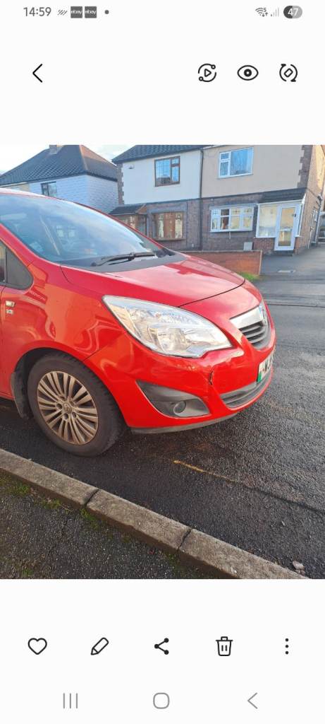 Vauxhall, MERIVA, MPV, 2011, Manual, 1364 (cc), 5 doors