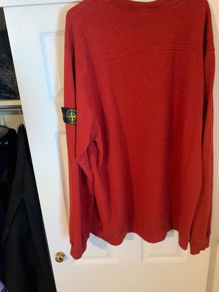 image for Red  stone island jumper 100% authentic 