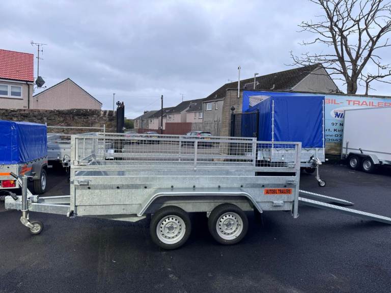 BRAND NEW 10ft X 5ft MASTER TWIN AXLE HEAVY DUTY NIEWIADOW TRAILER 40CM MESH AND LOADING RAMPS