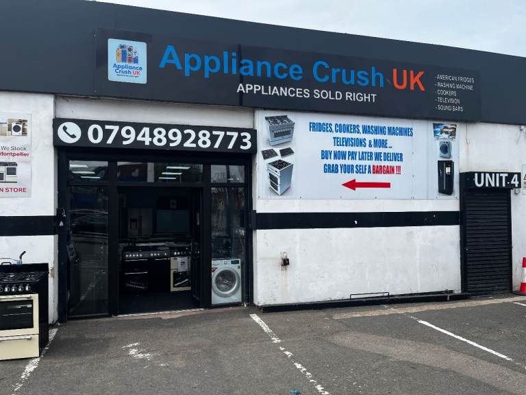 Brand new household appliances fridges cookers washing machines dishwashers American fridges + more