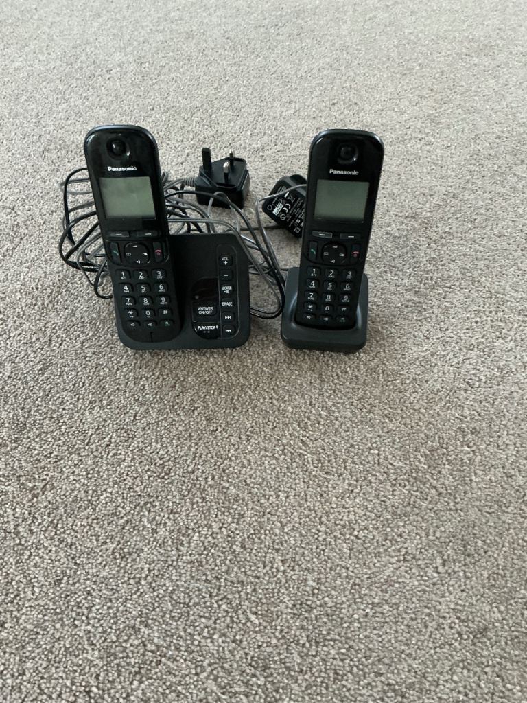 Panasonic Cordless Home Phones with Answering Machine – Good Condition