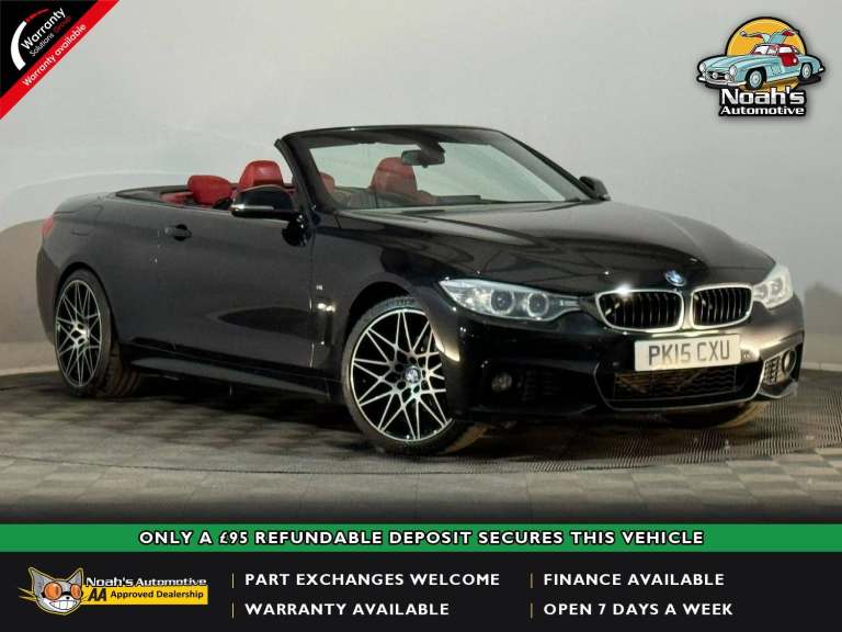 2015 BMW 420D M SPORT 2.0 DIESEL STEPTRONIC AUTOMATIC 2 DOOR CONVERTIBLE 185 BHP