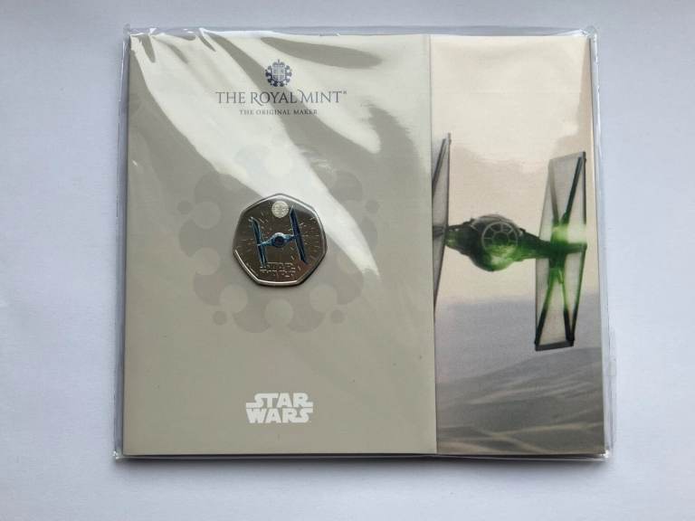 Star Wars 50p coins - Uncirculated Mint x4 Presentation Packs in colour