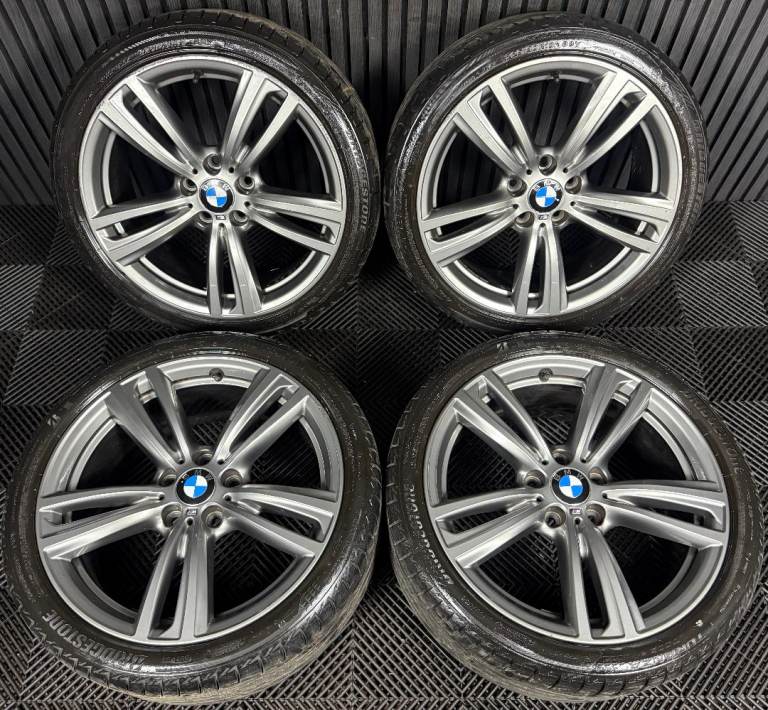 19" GENUINE BMW 3 SERIES 442 GREY M SPORT F30 F31 F32 E90 E92 ALLOY WHEELS TYRES ALLOYS