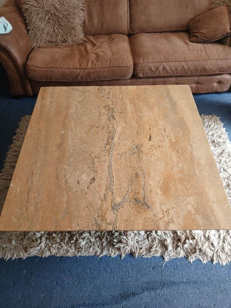 Travertine marble tables