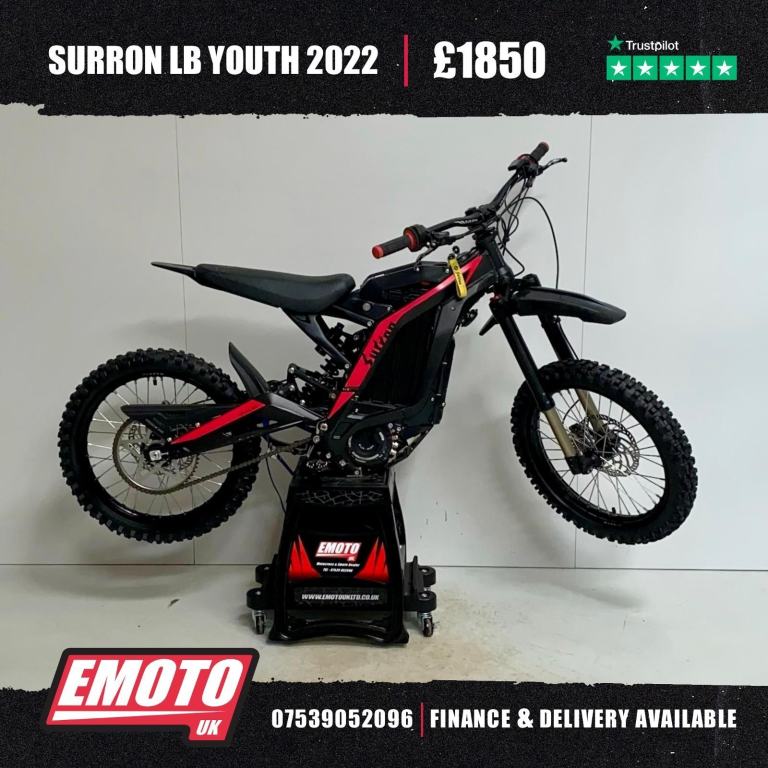 SURRON LB YOUTH 2022 Electric Bike Emoto 48v 20Ah @EmotoUK - Finance Available