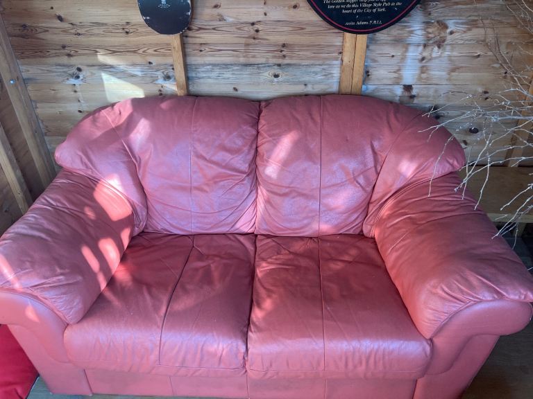 2 seater leather sofa 