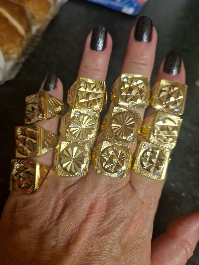 Large joblot new mens signet rings