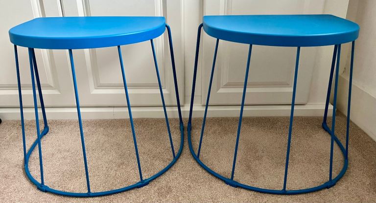 2 IKEA Blue Tables