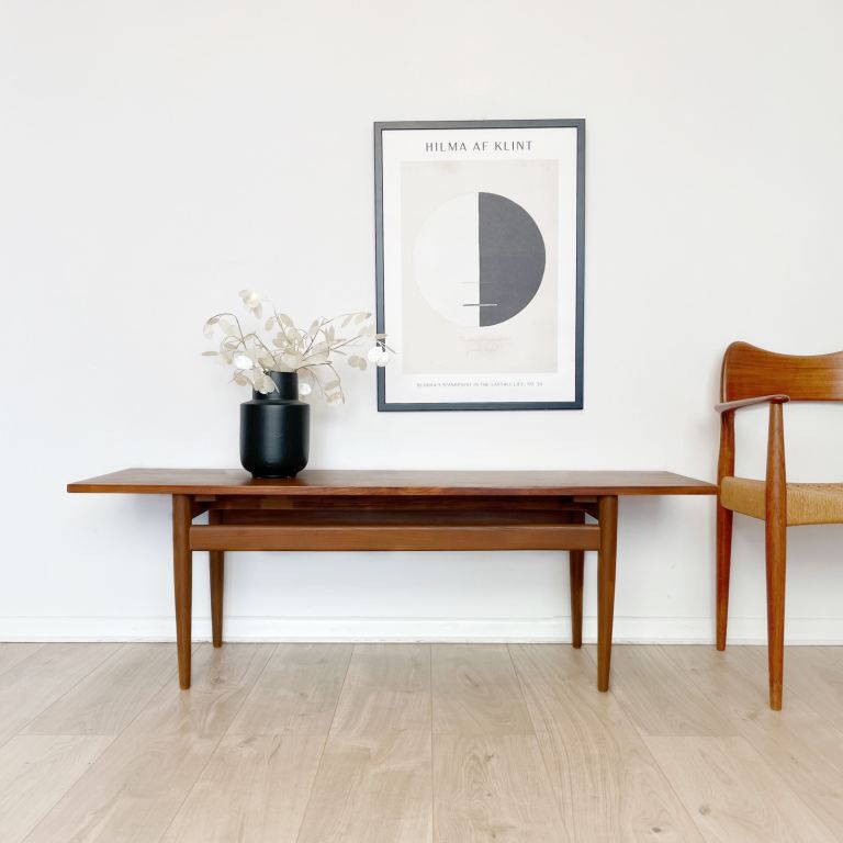 Mid century teak coffee table