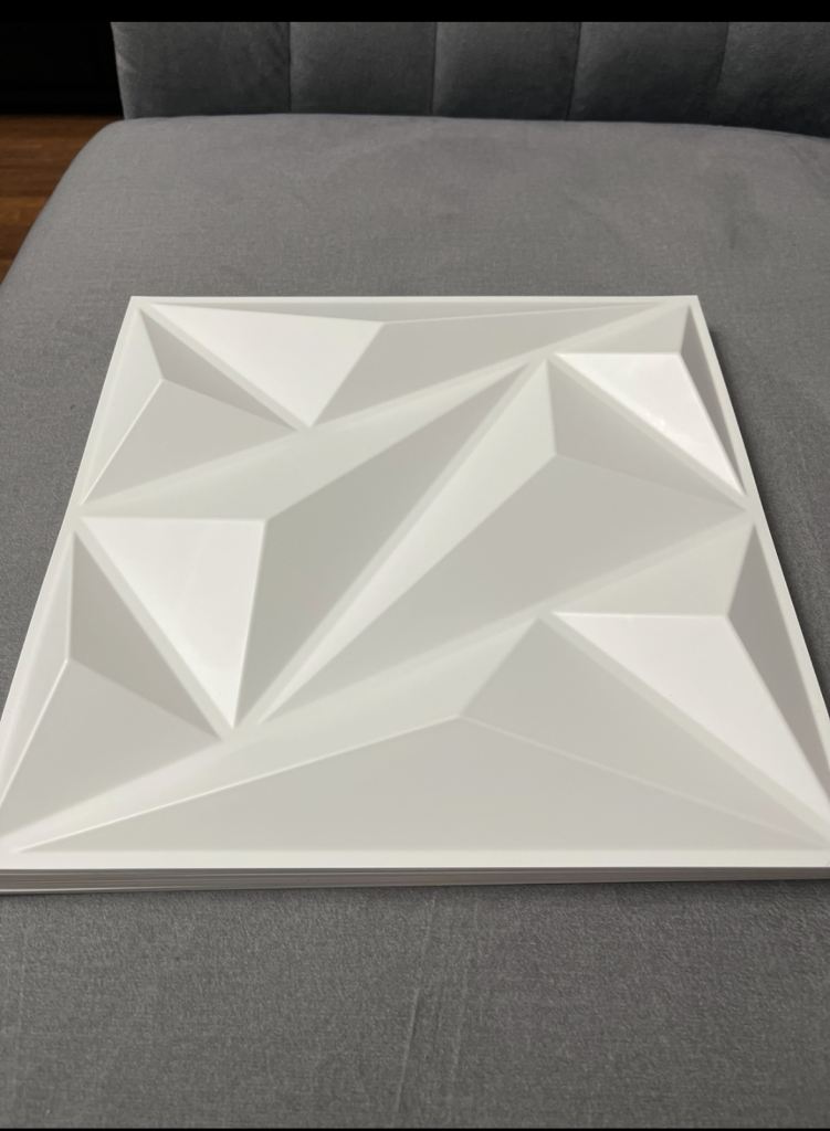 3D tiles wall panels black and white colour 