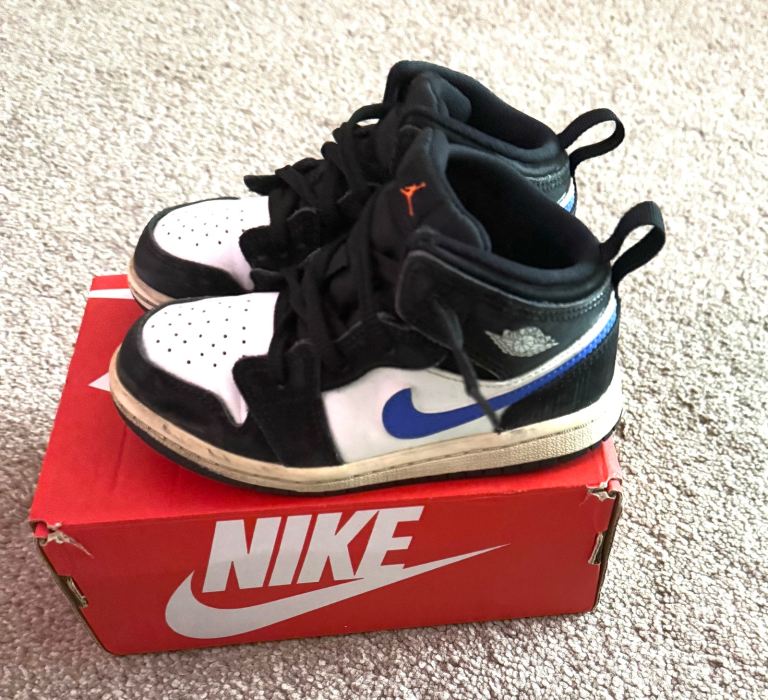 Kids Toddlers Nike Jordan Trainers Size Uk 8.5