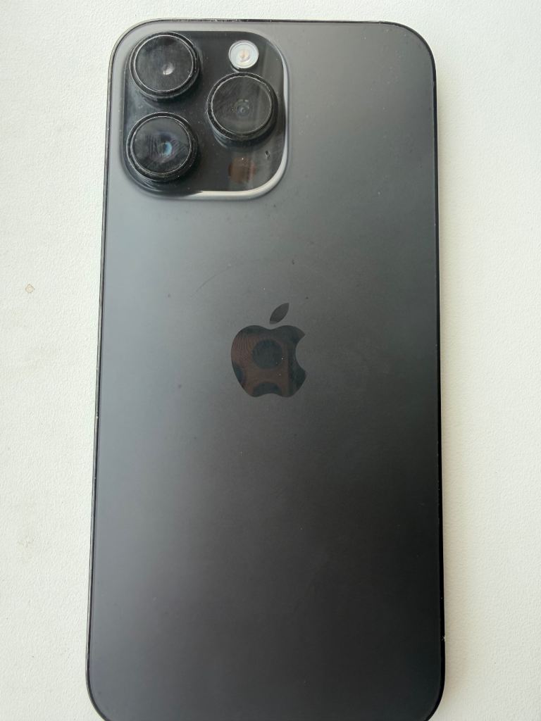 Apple iPhone 14 Pro Max - Black, recently refurbished, new screen and camera unit