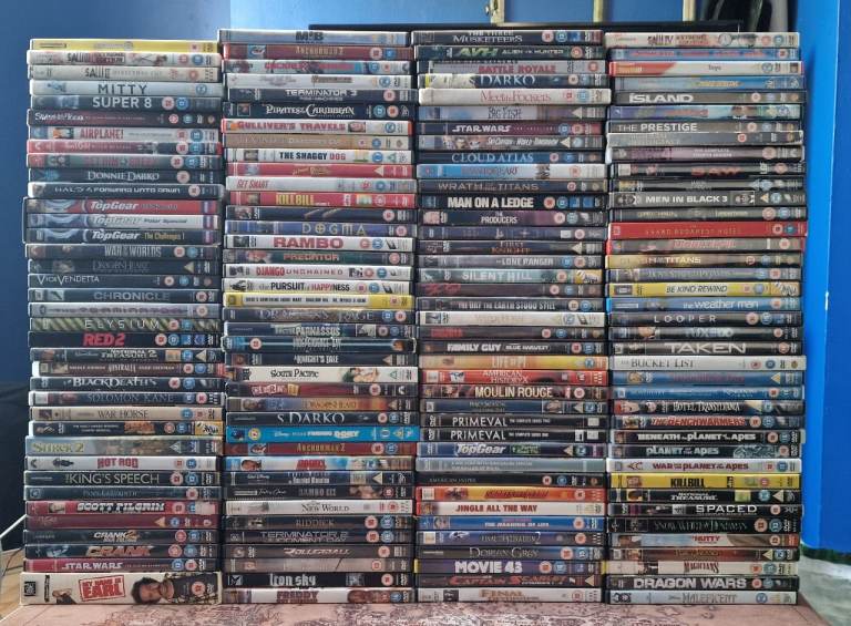 154 DVDs