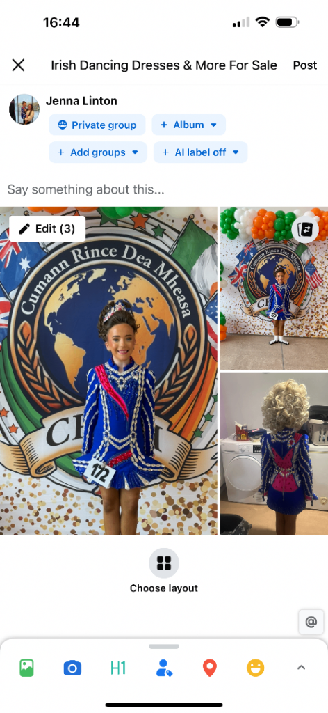 Irish dance dress