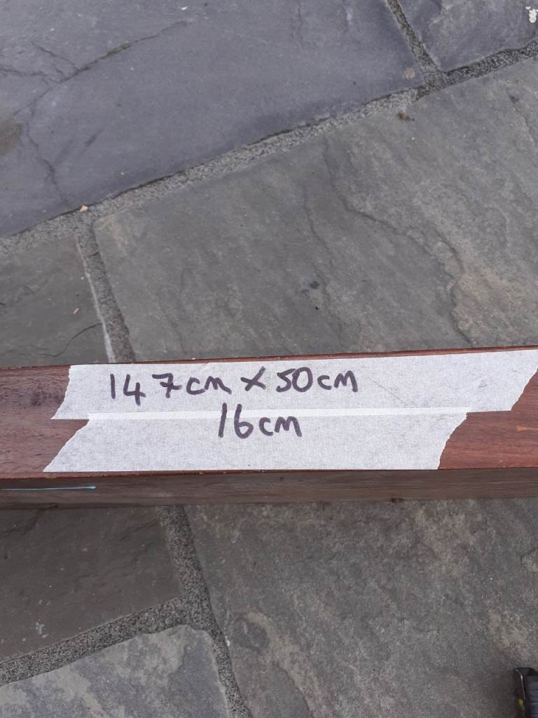 Large piece of real mahogany . 