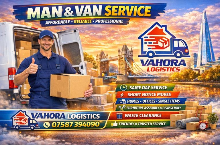 🚚 Vahora Logistics Ltd – Man & Van Services (London & Nationwide)